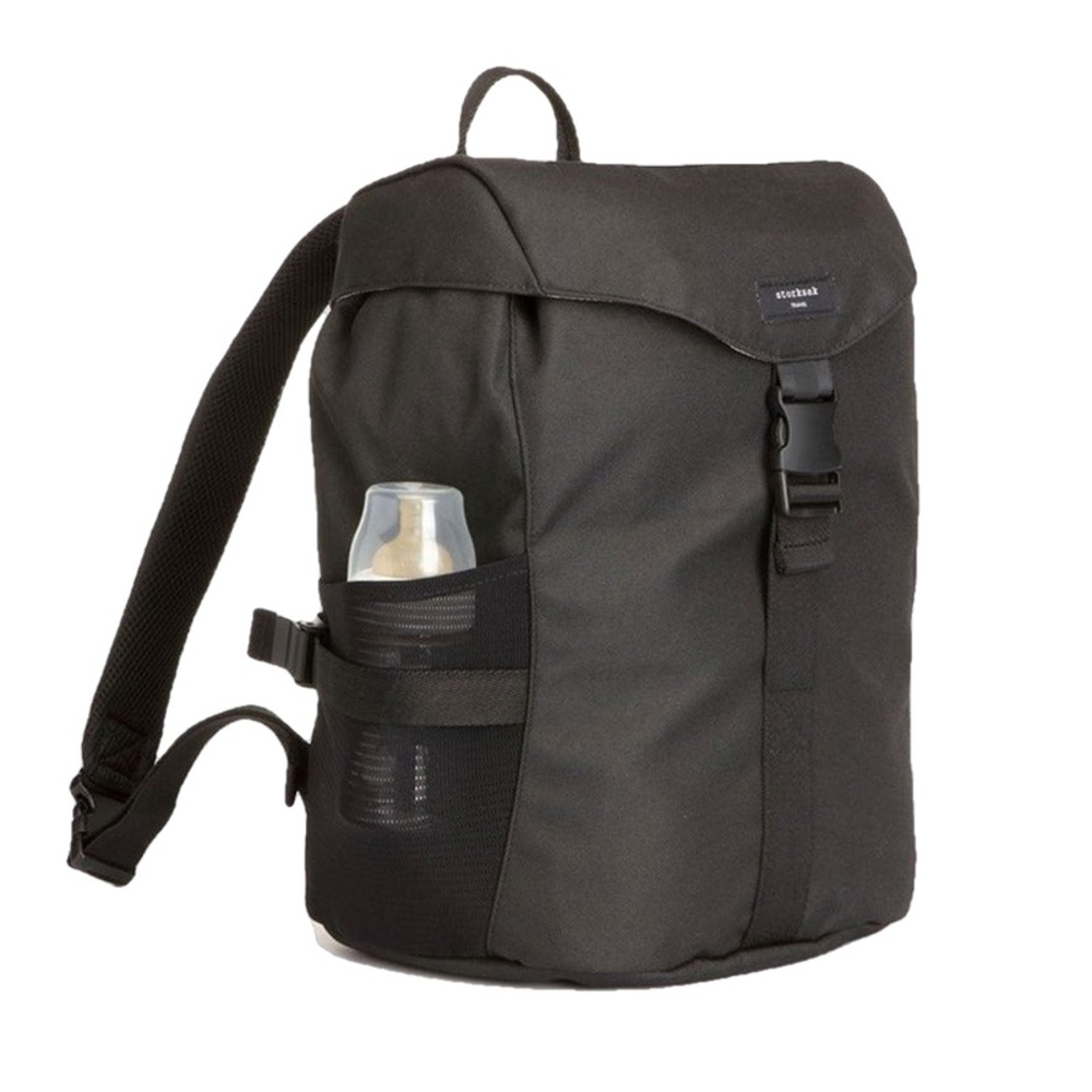 Storksak UNISEX ECO BACKPACK IN BLACK